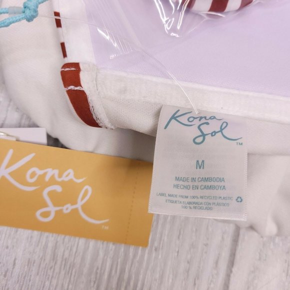 Kona Sol Twist Bandeau Medium Coverage Swimsuit - Picture 9 of 11